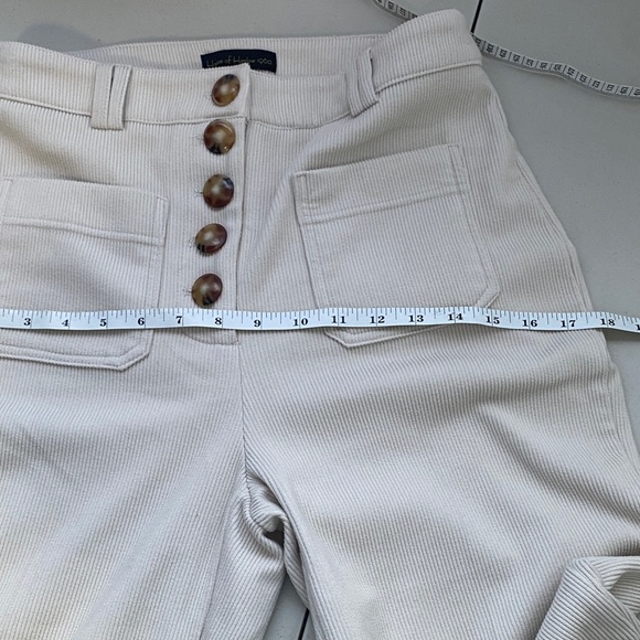 House of Harlow Elegant Cream High-Waisted corduroy Pants size 4 - Picture 10 of 13